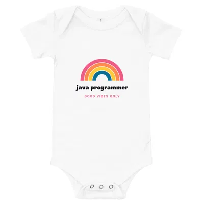 Java Programmer Groovy Rainbow onesie preview