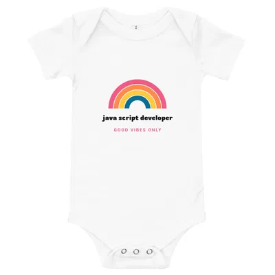 Java Script Developer Groovy Rainbow onesie preview