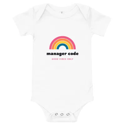 Manager Code Groovy Rainbow onesie preview