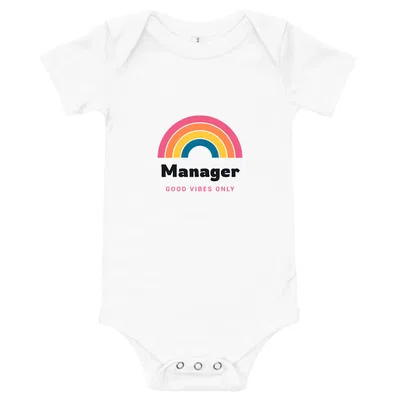 Manager Groovy Rainbow onesie preview