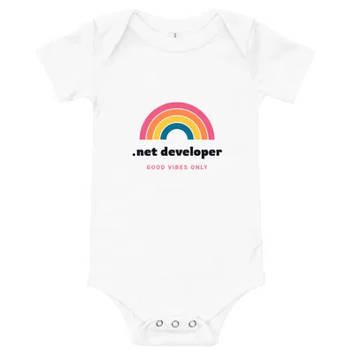.net Developer Groovy Rainbow onesie preview