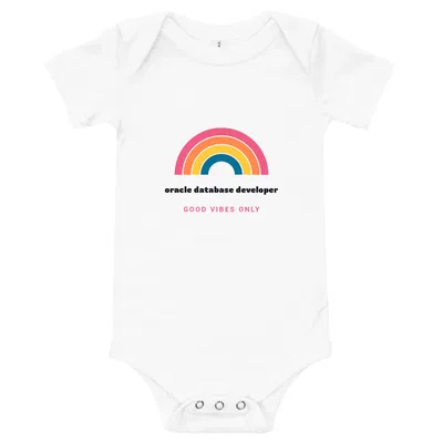 Oracle Database Developer Groovy Rainbow onesie preview