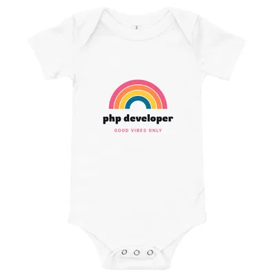 Php Developer Groovy Rainbow onesie preview