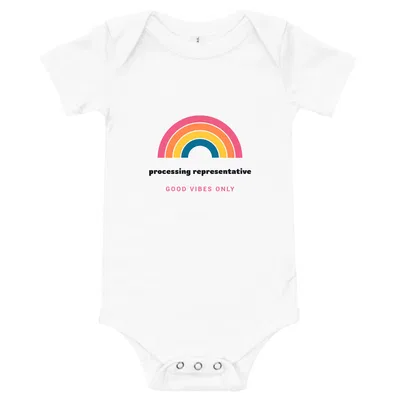 Processing Representative Groovy Rainbow onesie preview