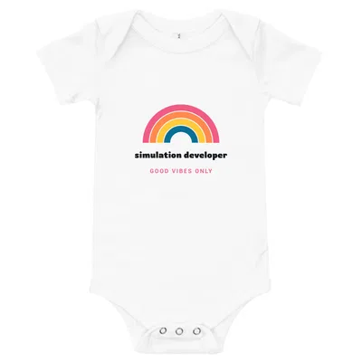 Simulation Developer Groovy Rainbow onesie preview