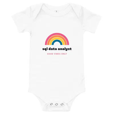 Sql Data Analyst Groovy Rainbow onesie preview