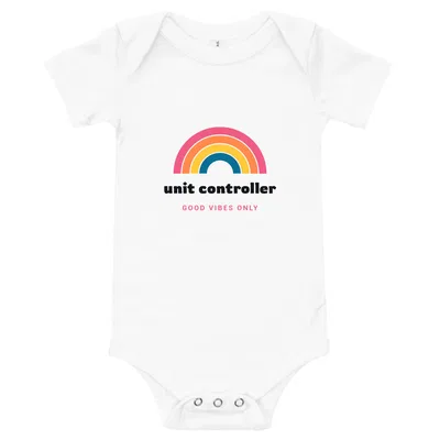 Unit Controller Groovy Rainbow onesie preview