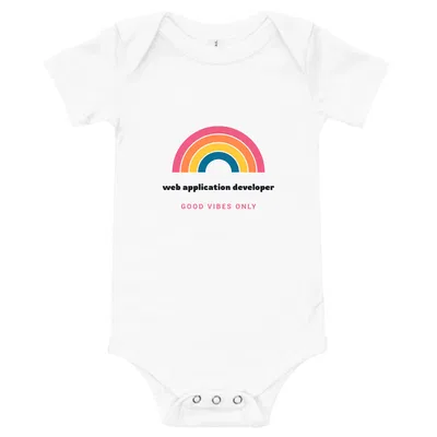 Web Application Developer Groovy Rainbow onesie preview