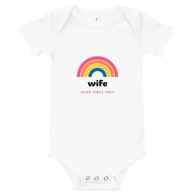 Wife Groovy Rainbow onesie preview
