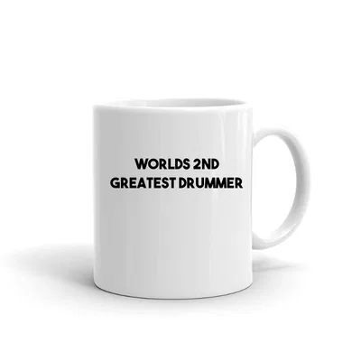 Worlds 2nd Greatest Drummer mug preview