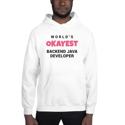 World's Okayest Backend Java Developer hoodie preview