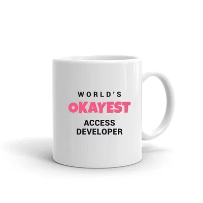 World's Okayest Access Developer mug preview