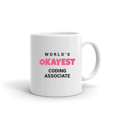 World's Okayest Coding Associate mug preview