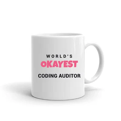 World's Okayest Coding Auditor mug preview