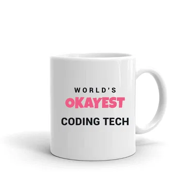 World's Okayest Coding Tech mug preview