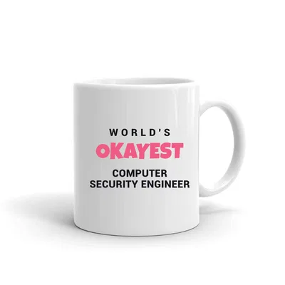 World's Okayest Computer Security Engineer mug preview