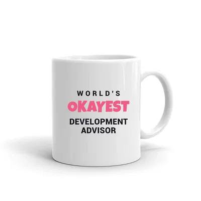 World's Okayest Development Advisor mug preview