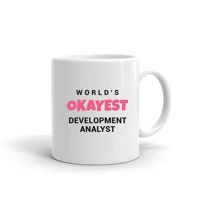 World's Okayest Development Analyst mug preview