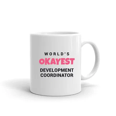 World's Okayest Development Coordinator mug preview
