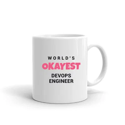 World's Okayest Devops Engineer mug preview