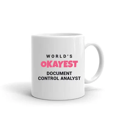 World's Okayest Document Control Analyst mug preview