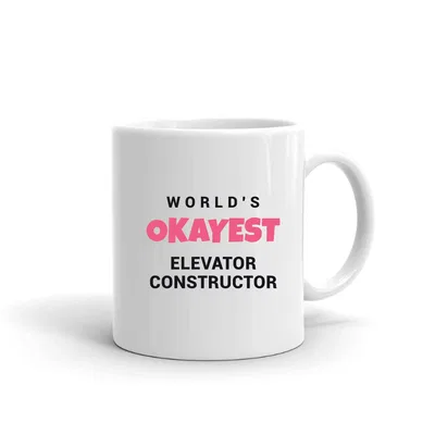 World's Okayest Elevator Constructor mug preview