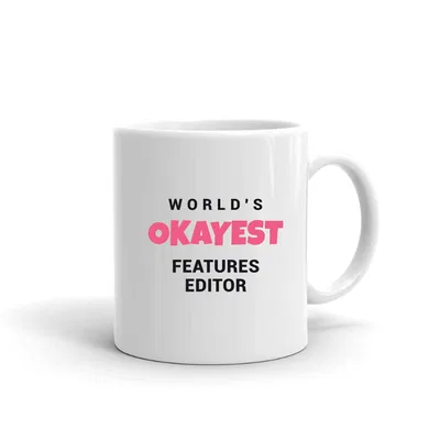 World's Okayest Features Editor mug preview