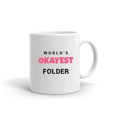 World's Okayest Folder mug preview