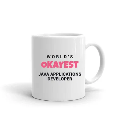 World's Okayest Java Applications Developer mug preview