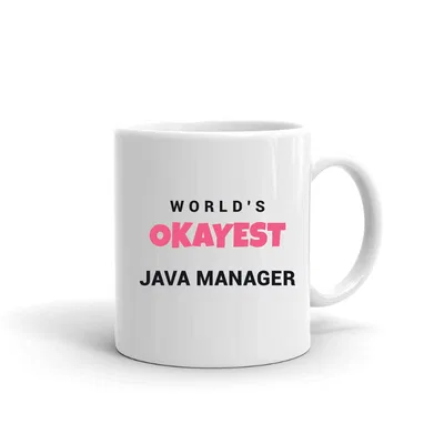World's Okayest Java Manager mug preview
