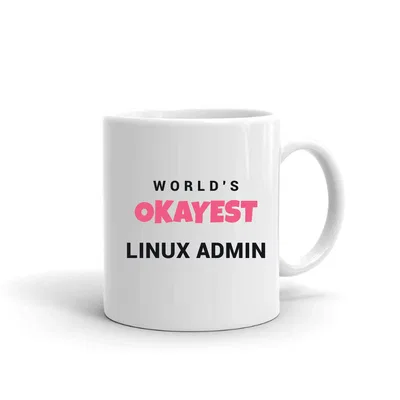 World's Okayest Linux Admin mug preview