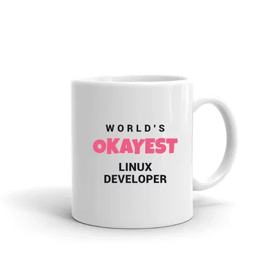 World's Okayest Linux Developer mug preview