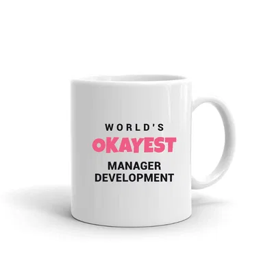 World's Okayest Manager Development mug preview