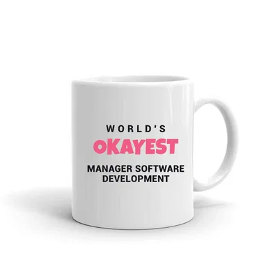 World's Okayest Manager Software Development mug preview
