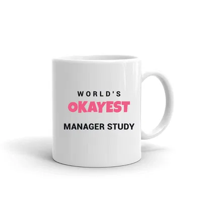 World's Okayest Manager Study mug preview