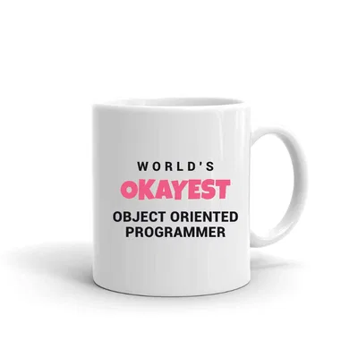 World's Okayest Object Oriented Programmer mug preview