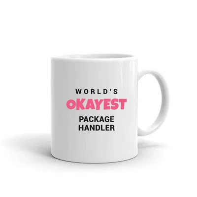 World's Okayest Package Handler mug preview