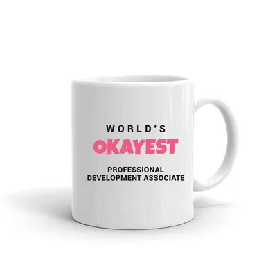 World's Okayest Professional Development Associate mug preview