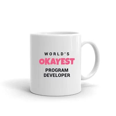 World's Okayest Program Developer mug preview