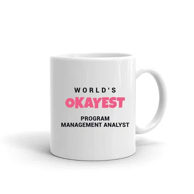 World's Okayest Program Management Analyst mug preview