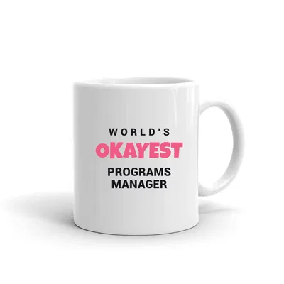 World's Okayest Programs Manager mug preview