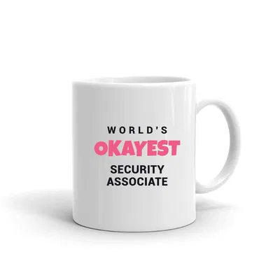 World's Okayest Security Associate mug preview