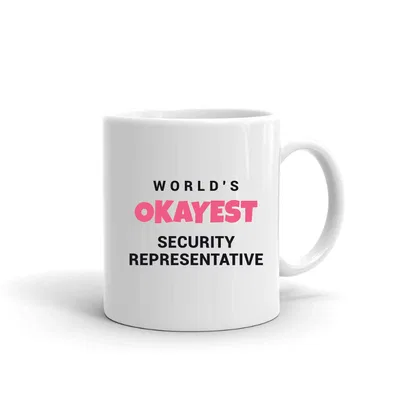 World's Okayest Security Representative mug preview