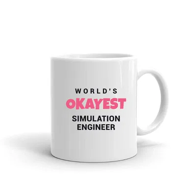 World's Okayest Simulation Engineer mug preview
