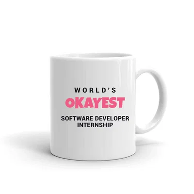 World's Okayest Software Developer Internship mug preview
