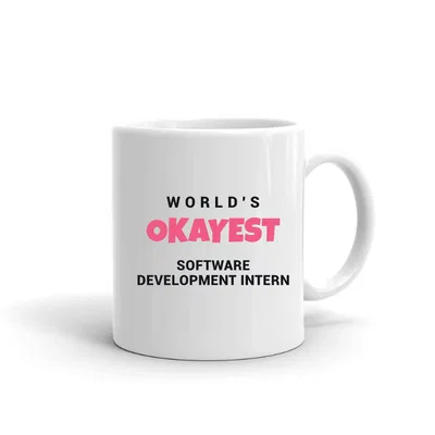 World's Okayest Software Development Intern mug preview