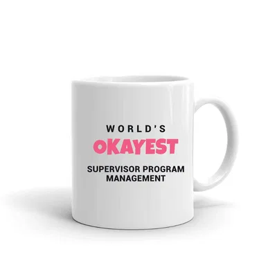 World's Okayest Supervisor Program Management mug preview