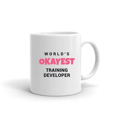World's Okayest Training Developer mug preview