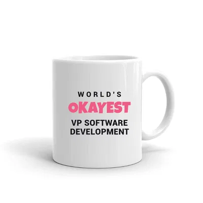 World's Okayest Vp Software Development mug preview