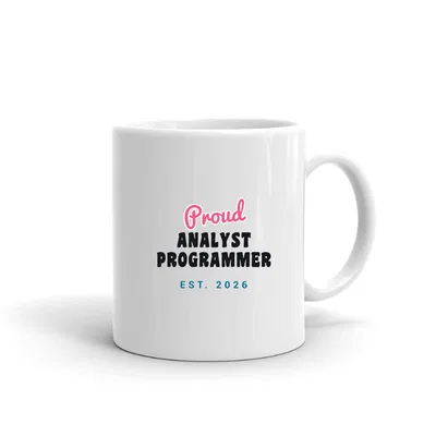 Proud Analyst Programmer Script & Block mug preview